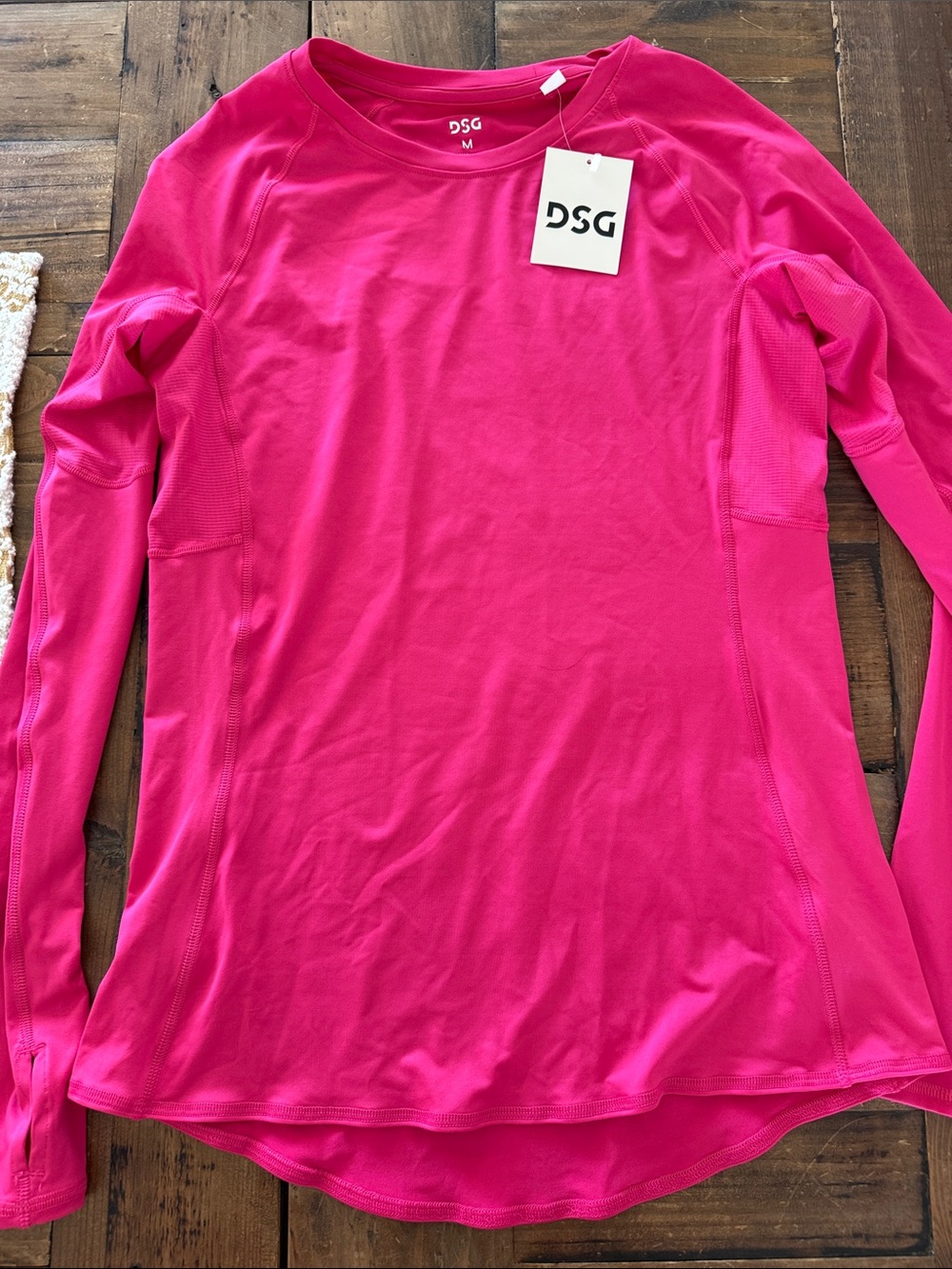 DSG Women’s Bright Pink Long-Sleeve compression Athletic Top